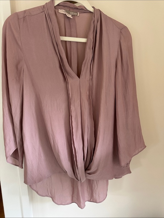 Forever 21 Tops - Forever 21 Dusty Mauve Twist-Front Blouse